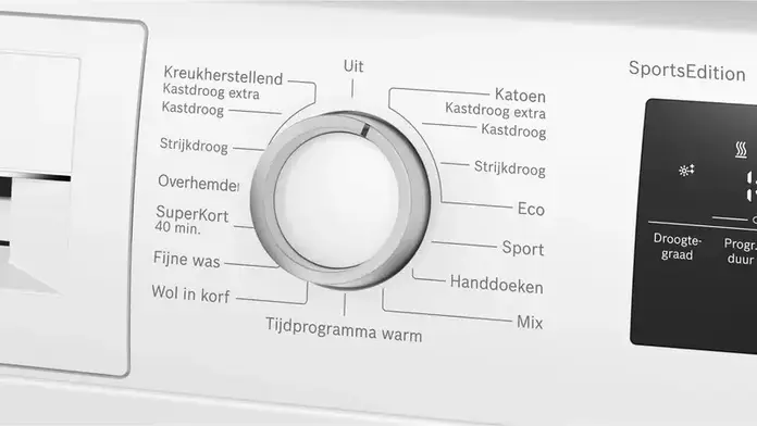 Bosch Serie 4 WTH8520MNL Heat Pump Tumble Dryer, 8kg Capacity, Energy Class D, Auto Dry, SuperShort 40min Program, White, Front Loading