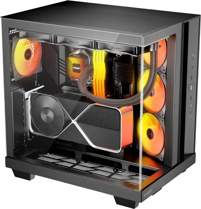 Корпус be quiet! Light Base 500 LX Midi-Tower, Черный, ATX/M-ATX/Mini-ITX, 4 вентилятора Light Wings LX 120мм PWM, ARGB-концентратор, стеклянные панели