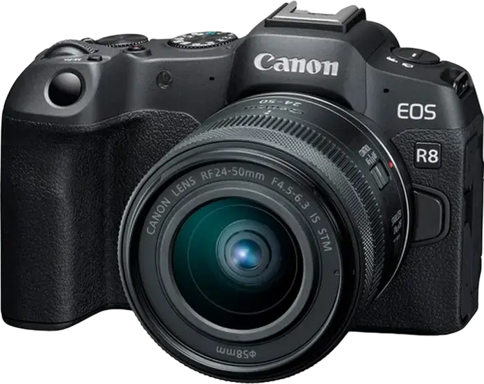 Aparat Foto Mirrorless Canon EOS R8 & RF 24-50mm f/4.5-6.3 IS STM KIT
