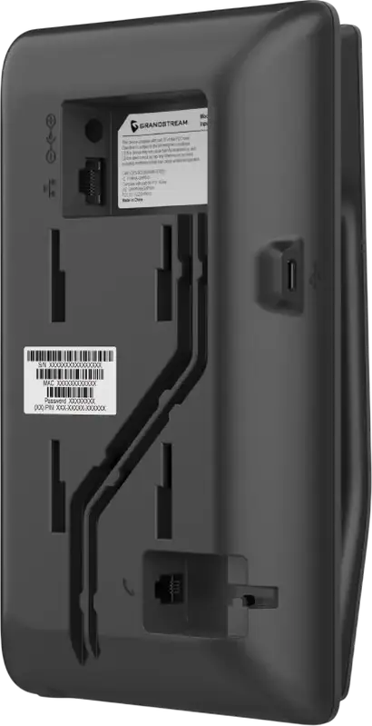 Компактный IP-телефон для отелей Grandstream GHP621W, двухдиапазонный Wi-Fi, 2 SIP-линии, поддержка PoE, LED-дисплей, HD-звук, черный