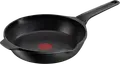Tefal Robusto E2490544 Deep Frying Pan 26 cm, Cast Aluminium with Titanium Non-Stick Coating, Induction Compatible, Thermo-Signal, Black