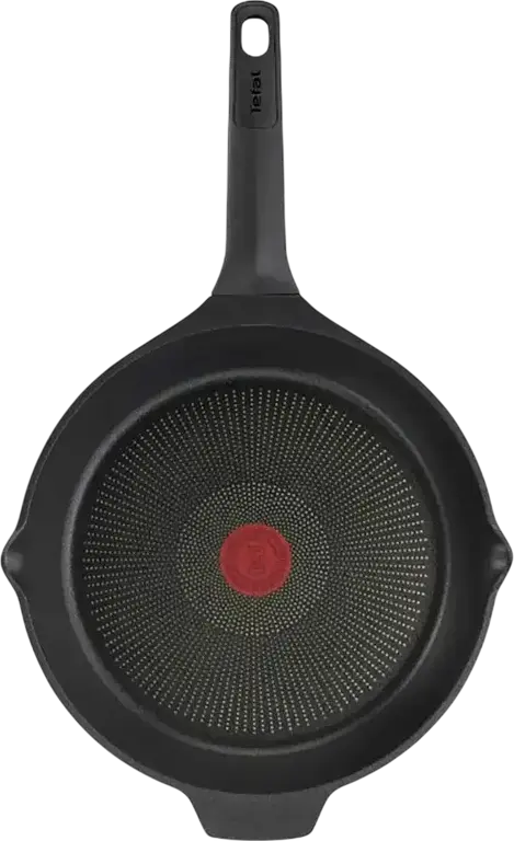 Tefal Robusto E2490544 Deep Frying Pan 26 cm, Cast Aluminium with Titanium Non-Stick Coating, Induction Compatible, Thermo-Signal, Black