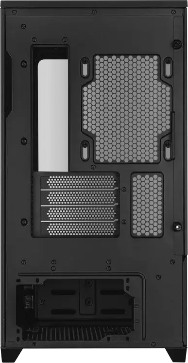Carcasa PC ASUS Prime AP202 ARGB Midi-Tower, Micro-ATX/Mini-ITX, 3 Ventilatoare ARGB 120mm, Sticla Temperata Curvata, Suport Radiator 360mm, Negru