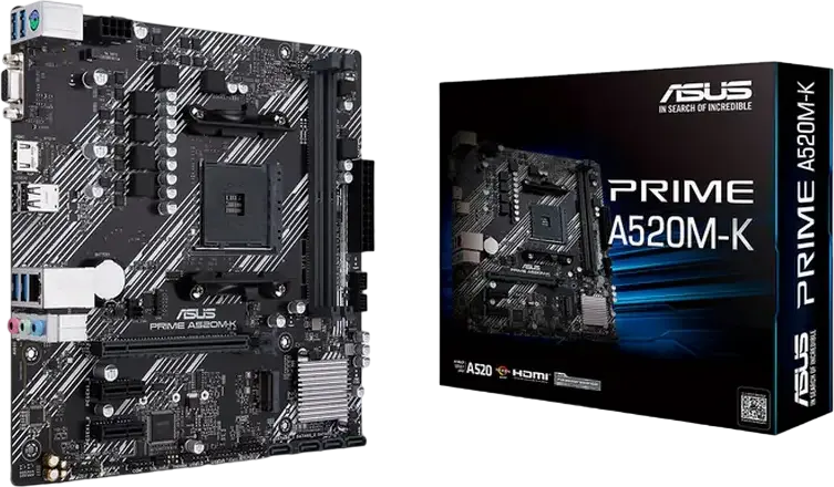 Placa de baza ASUS PRIME A520M-K Micro-ATX, Socket AMD AM4, Chipset A520, Memorie DDR4 64GB Dual Channel 5100MHz OC, Slot M.2, HDMI 2.1, VGA