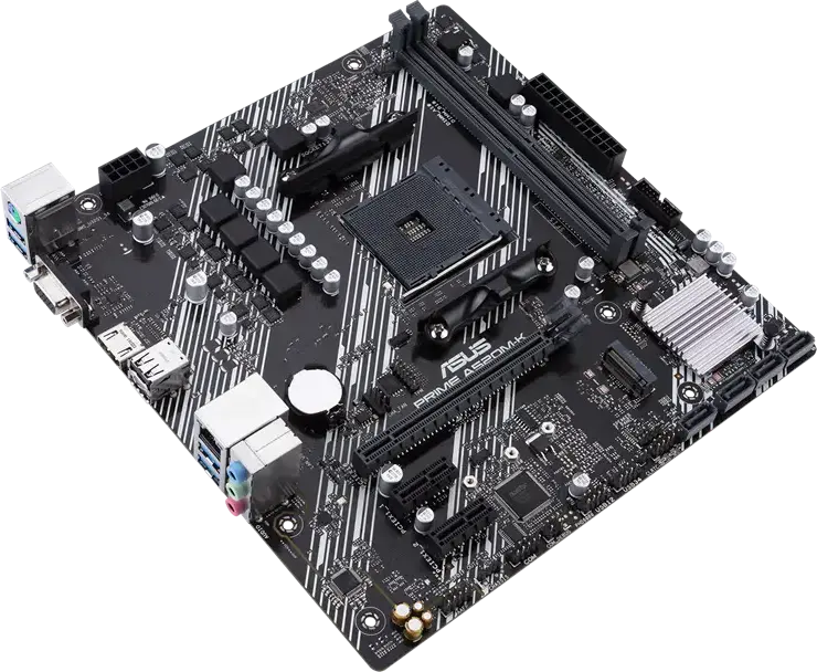 Placa de baza ASUS PRIME A520M-K Micro-ATX, Socket AMD AM4, Chipset A520, Memorie DDR4 64GB Dual Channel 5100MHz OC, Slot M.2, HDMI 2.1, VGA