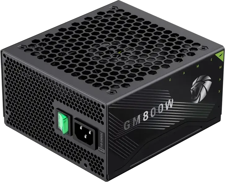 Sursa Gamemax GM-800B 800W, 80 PLUS Bronze, Fully Modular, Compatibila ATX 3.1 si PCIe 5.1, Ventilator Silent 140mm, Condensatori Japonezi, Neagra