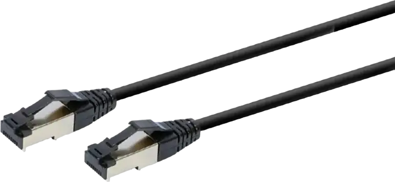 Cablexpert PP8-LSZHCU-BK Cat 8 S/FTP Ethernet Cable, 15 m, 2000 MHz, LSZH Flame Resistant Jacket, Gold-Plated RJ45 Connectors, Copper Conductor, Black
