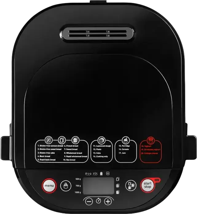 Хлебопечка Tefal Pain & Delices, 720 Вт, мощность, до 1000 г, 20 автоматических программ, включая безглютеновые рецепты и йогурт, нержавеющая сталь