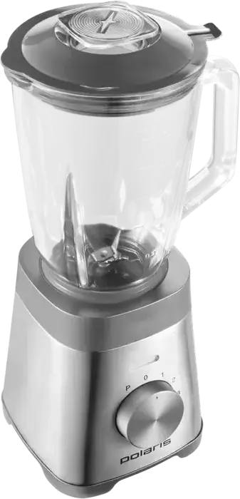 Polaris PTB1037G Countertop Blender, 1200W Power, 1.75L Glass Jar, Stainless Steel Housing and Blades, 4 Speed Settings with Pulse and Ice Crushing
