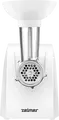 Zelmer ZMM1215B Meat Grinder, 1100W, 1.3 kg/min Capacity, Plastic Housing, 2 Grinding Plates, Reverse Function, Motor Block Protection, White
