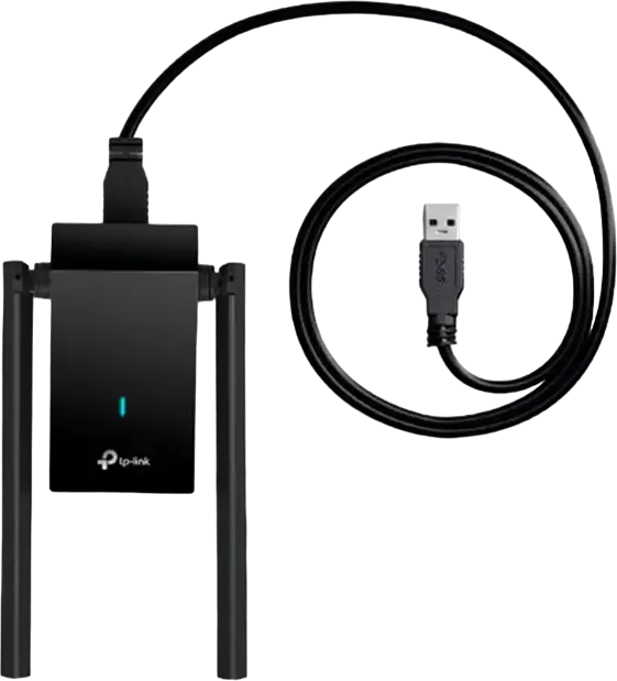 Беспроводной USB 3.0 адаптер TP-Link Archer TX20U Plus, Wi-Fi 6 AX1800 Dual-Band, скорость до 1800 Мбит/с, регулируемые антенны High-Gain, MU-MIMO, OFDMA, WPA3