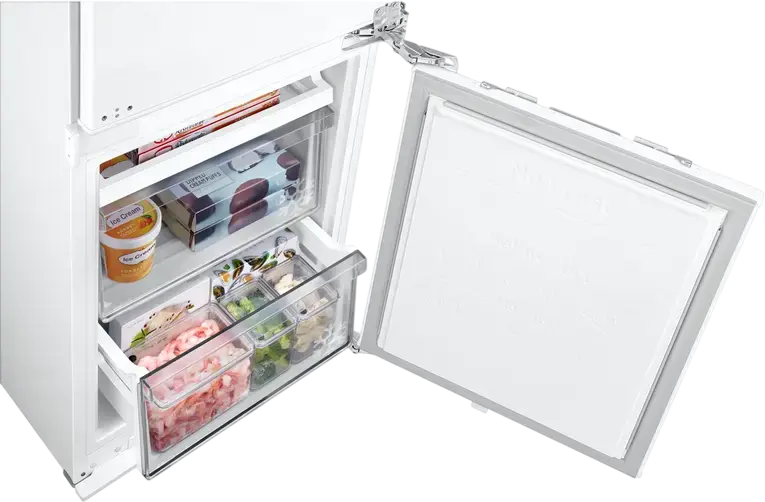 Samsung BRB80F26BDF0EO Built-in Bottom Freezer Refrigerator, 264L, No Frost, Twin Cooling, SpaceMax, Digital Inverter, Wi-Fi SmartThings, White