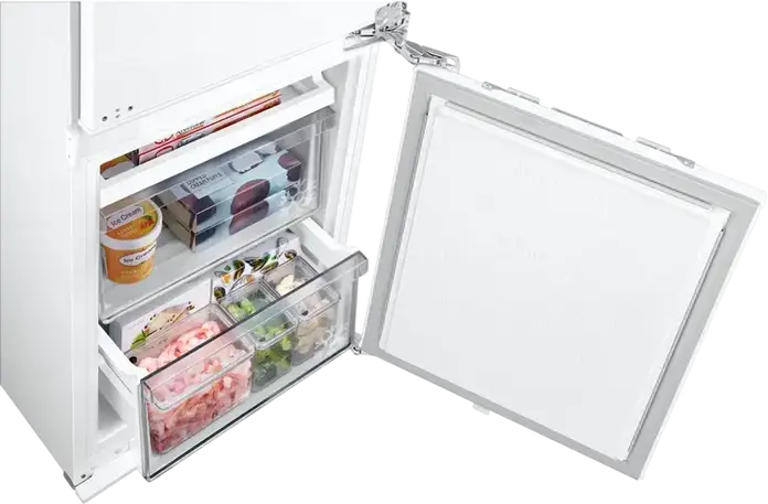Samsung BRB80F26BDF0EO Built-in Bottom Freezer Refrigerator, 264L, No Frost, Twin Cooling, SpaceMax, Digital Inverter, Wi-Fi SmartThings, White
