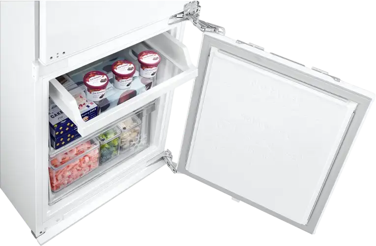 Samsung BRB80F26BDF0EO Built-in Bottom Freezer Refrigerator, 264L, No Frost, Twin Cooling, SpaceMax, Digital Inverter, Wi-Fi SmartThings, White