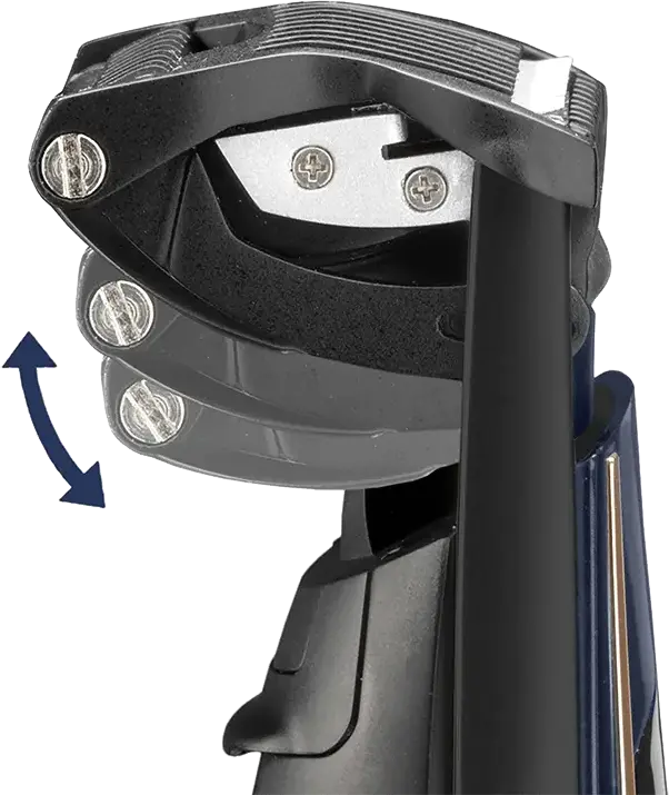 BaByliss E879E Men's Beard Trimmer I-Stubble, 24 Length Settings 0.4-5mm, Stainless Steel Self-Sharpening Blades, Pivoting Head, LED Display, Blue
