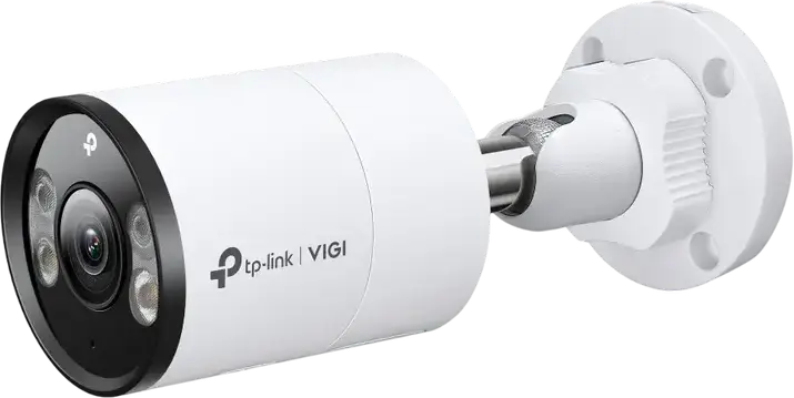 TP-Link VIGI InSight S345 Outdoor Bullet Network Camera, 4MP, 2.8mm, Full-Color 24/7 Night Vision, True WDR 120dB, AI People & Vehicle Detection, IP67, PoE