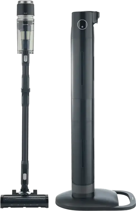 Hisense HVC676451DA Cordless Stick Vacuum Cleaner, 400W Power, Li-Ion Battery 2000mAh, 60 min Runtime, Turbo Brush, LED Lighting, Black