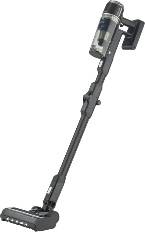 Hisense HVC676451DA Cordless Stick Vacuum Cleaner, 400W Power, Li-Ion Battery 2000mAh, 60 min Runtime, Turbo Brush, LED Lighting, Black