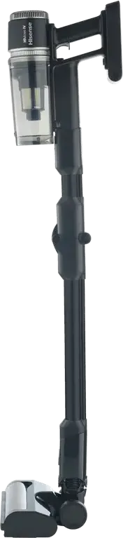 Hisense HVC676451DA Cordless Stick Vacuum Cleaner, 400W Power, Li-Ion Battery 2000mAh, 60 min Runtime, Turbo Brush, LED Lighting, Black