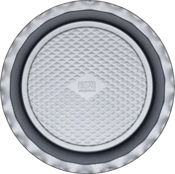 Tava de copt rotunda Resto 96114 Norma, Otel carbon cu strat neaderent Xynflon, fara PFOA, Gri, Diametru 28.7 cm x Inaltime 5.1 cm