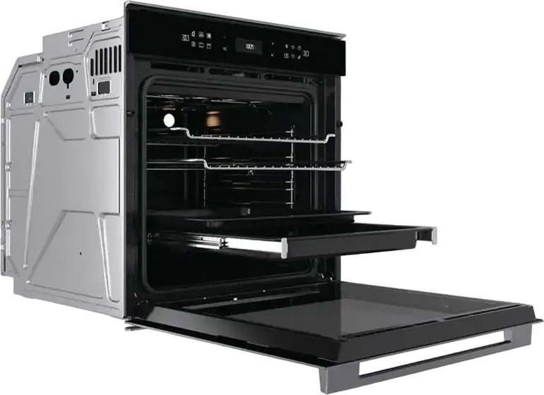 Whirlpool W7 OS4 4S1 H Built-in Electric Oven, 73L, A+ Energy Class, 6th Sense Technology, Smart Clean, Digital Touch LED, Stainless Steel