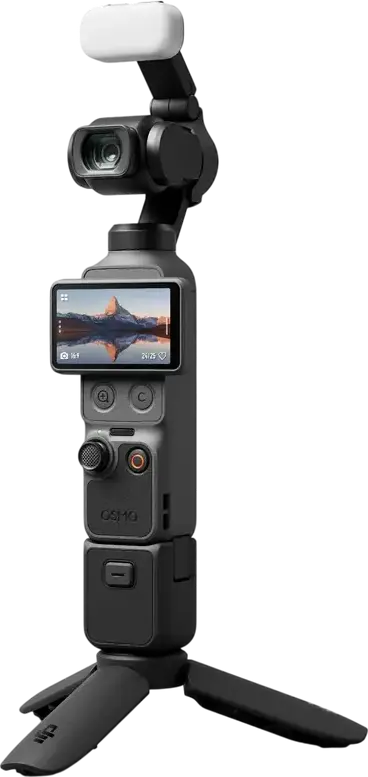 DJI Osmo Pocket 4 Creator Combo Black, 1-inch CMOS Sensor, 4K/240fps Video, 3-Axis Gimbal Stabilization, ActiveTrack 7.0, 2-inch OLED Touchscreen