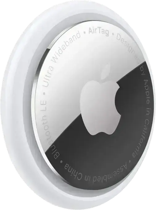 Apple AirTag Generatia a 2-a Tracker Bluetooth, Rezistenta la Apa IP67, Chip Ultra Wideband, Localizare Precisa, Baterie CR2032, Alb