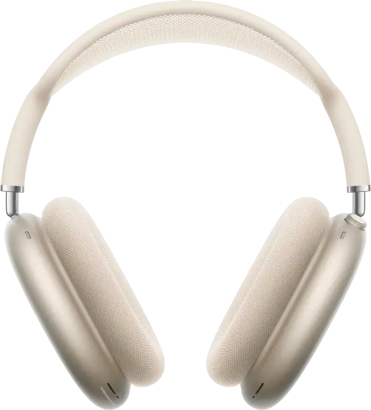 Casca Apple AirPods Max Over-Ear - Starlight, cu cip H1, Anulare Activă a Zgomotului, Mod Transparență, Audio Spațial, Baterie 20h, Bluetooth 5.0