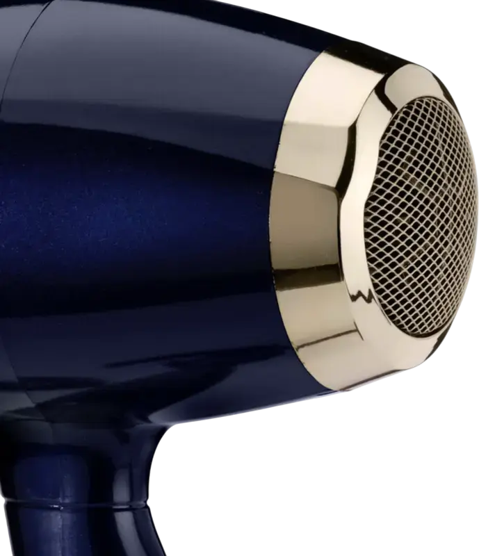 Профессиональный фен BaByliss 5911E Black Onyx, мощность 2000Вт, DC мотор, ионизация для устранения пушистости, 3 режима температуры/2 скорости, синий