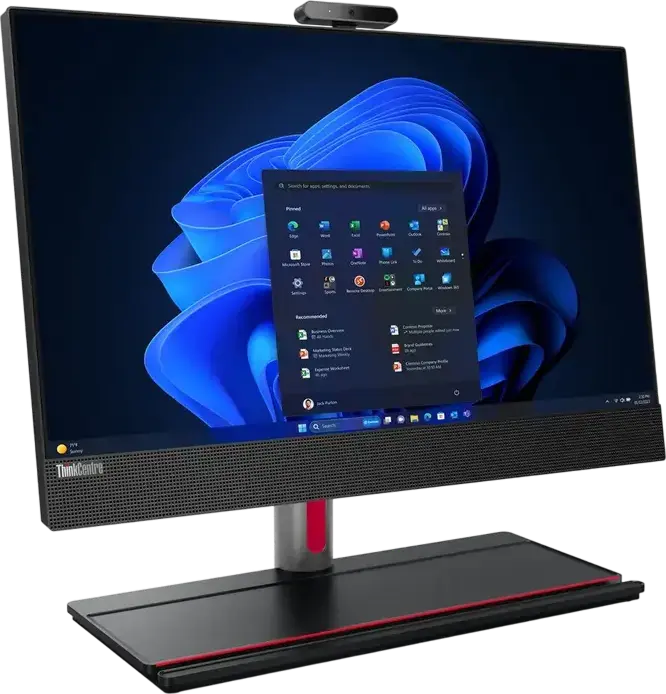 PC All-in-One Lenovo ThinkCentre M90a Gen 5, Intel Core i5-14500 Gen 14, 16GB DDR5, SSD 1TB, Ecran 23.8" FHD IPS, Fara SO, Negru, MIL-STD 810H