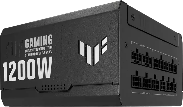 Sursa Alimentare ASUS TUF Gaming 1200W Gold, ATX 3.1, Eficienta 80 Plus Gold, Complet Modulare, PCIe Gen 5.1, Condensatori Japonezi, Certificare Militara