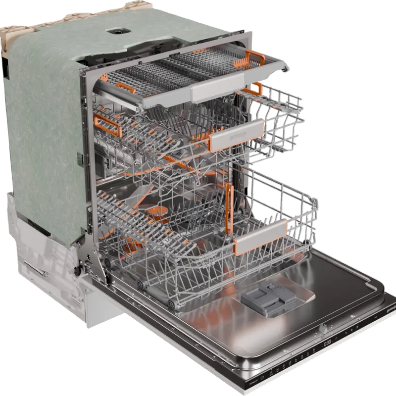 Gorenje GV663B65 Fully Integrated Dishwasher, 16 Place Settings, Inverter PowerDrive Motor, TotalDry Technology, A+++ Energy Class, 38dB SuperSilent