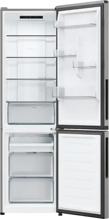 Candy CNCQ2T518EX City Fresco 300 Combi Refrigerator, No Frost, Total Net Volume 279L, Bottom Freezer, Stainless Steel, hOn Smart Connectivity, LED
