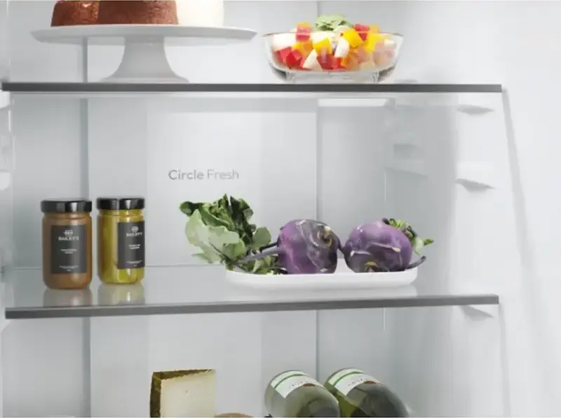 Candy CNCQ2T518EX City Fresco 300 Combi Refrigerator, No Frost, Total Net Volume 279L, Bottom Freezer, Stainless Steel, hOn Smart Connectivity, LED