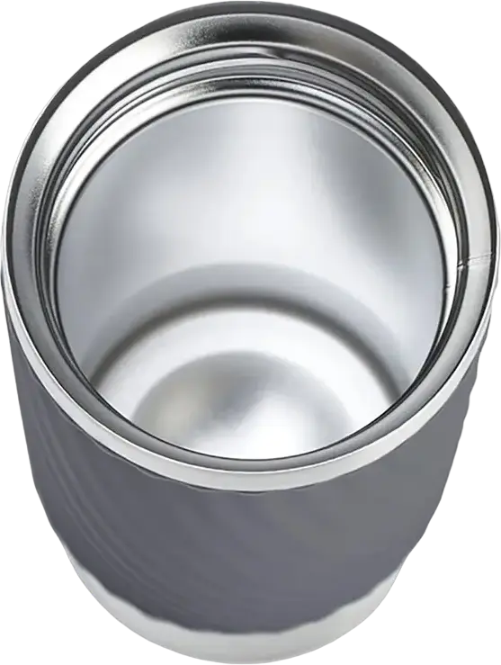 Cană Termos Tefal Easy Twist, 0.36L Oțel Inoxidabil, Margine de Bătut 360 Grade, Etanșă, Fără BPA, Gri