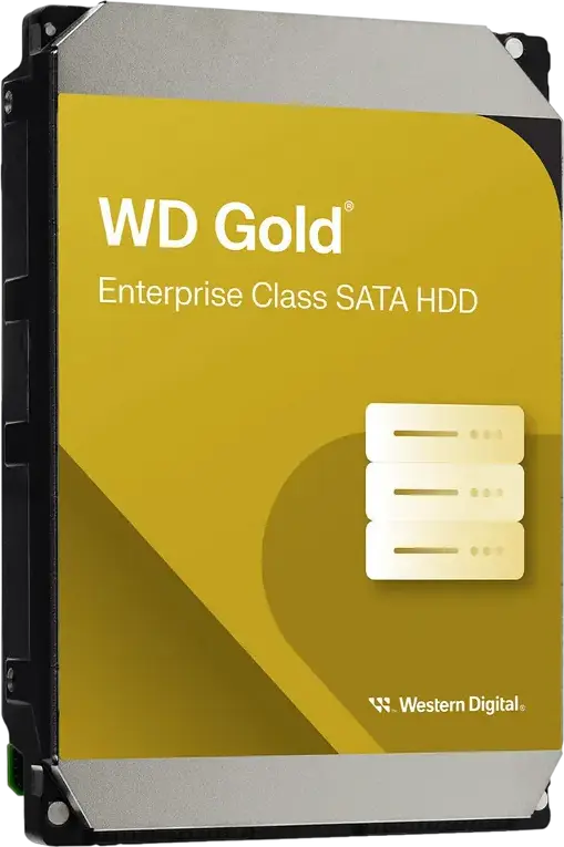 Western Digital WD Gold 20TB Enterprise Class SATA HDD WD203KRYZ 3.5-inch 7200 RPM 512MB Cache CMR HelioSeal for Servers and Data Centers