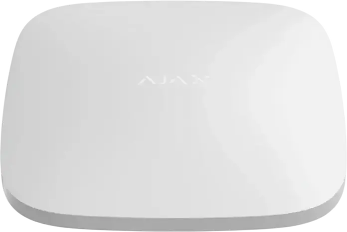 Retransmițător de semnal radio Ajax ReX 2, Interior, Alb, Suportă până la 200 de dispozitive, Ethernet, Baterie Litium-Ion, 163x163x36 mm