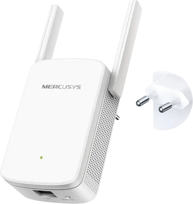 Mercusys ME30 AC1200 Dual Band Wi-Fi Range Extender, 1.2 Gbps Speed, 2 External High-Gain Antennas, EasyMesh Compatible, Ethernet Port, White