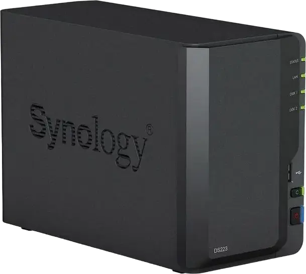 Stocare atașată la rețea SYNOLOGY DS223, Negru