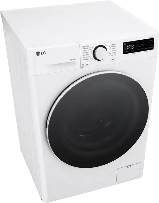 Lavor-Uscator LG F4DR510S0W, Capacitate Spalat 10kg / Uscat 6kg, AI DD, TurboWash 360, Steam Allergy Care, Inverter Direct Drive, 1400 rpm, Alb