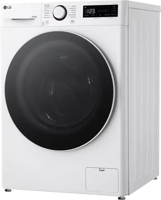 Lavor-Uscator LG F4DR510S0W, Capacitate Spalat 10kg / Uscat 6kg, AI DD, TurboWash 360, Steam Allergy Care, Inverter Direct Drive, 1400 rpm, Alb