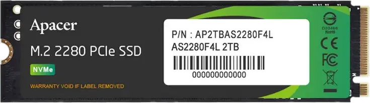 Unitate SSD Apacer AS2280F4L, 2048GB, AP2TBAS2280F4L-1