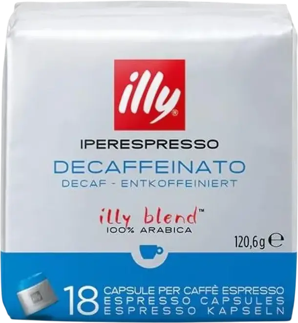 Illy Iperespresso Decaffeinato 100% Arabica Coffee Capsules for Iperespresso System