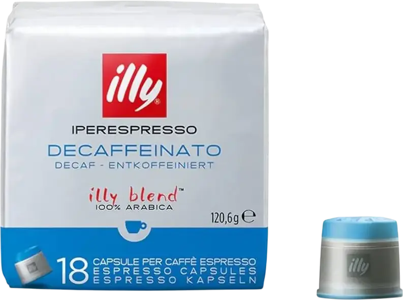 Illy Iperespresso Decaffeinato 100% Arabica Coffee Capsules for Iperespresso System