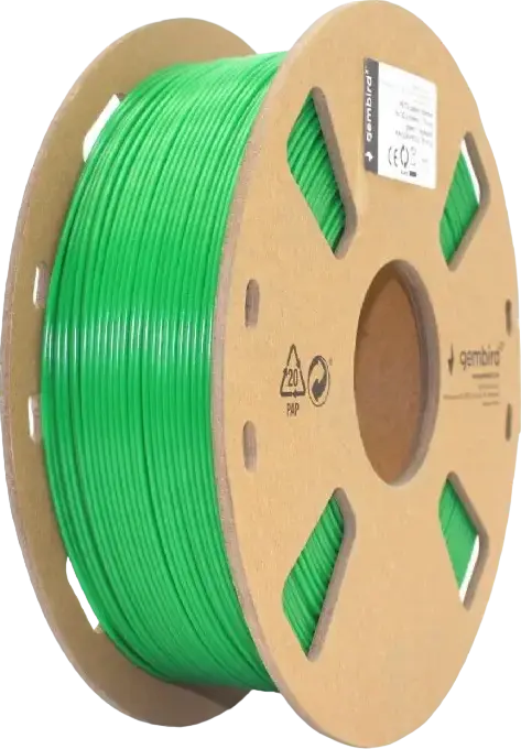 Filament pentru imprimantă 3D Gembird 3DP-PETG1.75-01-G, PETG, Verde, 1.75 mm, 1 kg