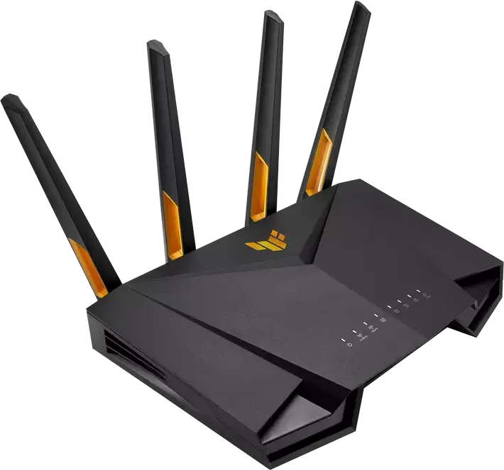 Роутер ASUS TUF Gaming AX4200 WiFi 6, двухдиапазонный AX4200, порт WAN 2.5 Гбит/с, 4-ядерный процессор 2.0 ГГц, AiMesh, VPN Fusion, WPA3, черный