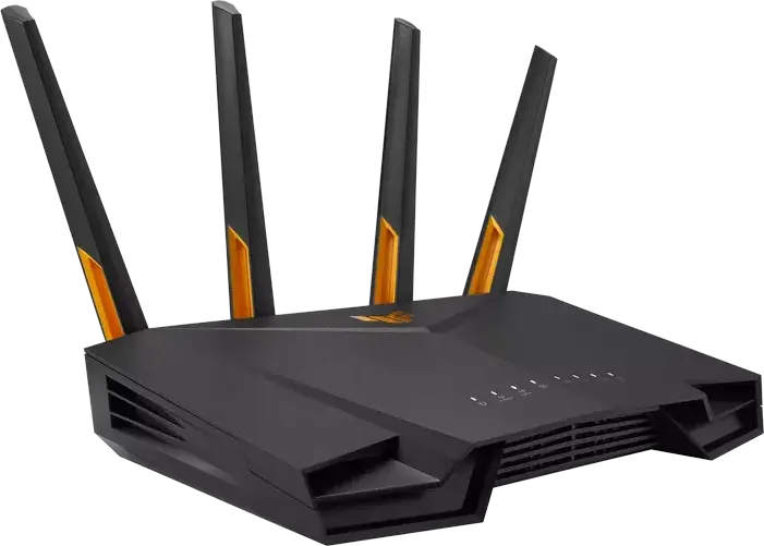 Роутер ASUS TUF Gaming AX4200 WiFi 6, двухдиапазонный AX4200, порт WAN 2.5 Гбит/с, 4-ядерный процессор 2.0 ГГц, AiMesh, VPN Fusion, WPA3, черный