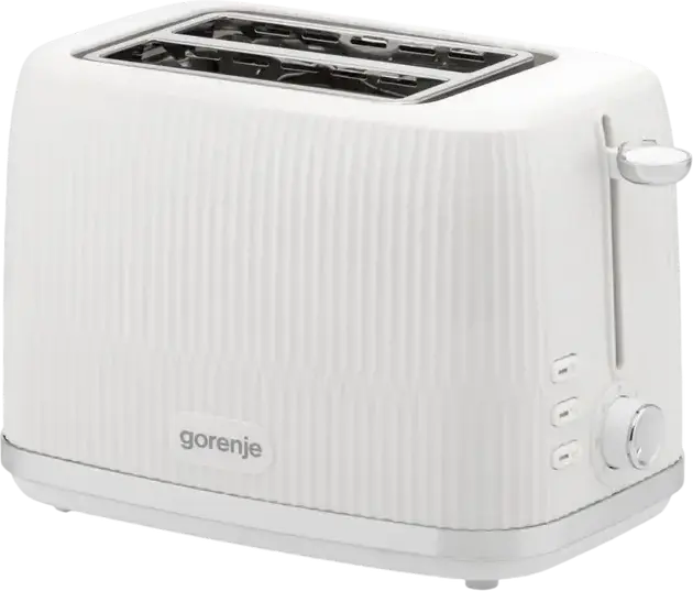 Prăjitor de pâine Gorenje T850DPW, 2 fete, 850W, 7 nivele de prăjire, sistem High Lift, funcții de dezgheț și reîncălzire, tăviță pentru firimituri, Culoare: Alb