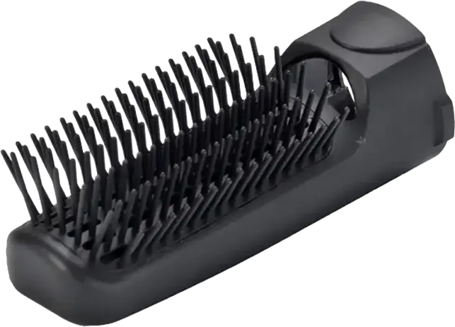 BaByliss Smooth Volume AS90PE Hot Air Brush Hair Dryer, 1000W Tourmaline Ceramic Ionic Anti-Frizz Styler with 2 Interchangeable Heads and Rotating Cable