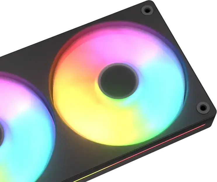Cougar Unity 240 ARGB Reverse Blade CF-UN240RB-RGB Set Dual Ventilatoare 120mm PWM, Rulment Fluid Dynamic, 700-1600 RPM, 49 CFM, Negru